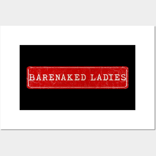 vintage retro plate Barenaked Ladies Wall Art by GXg.Smx